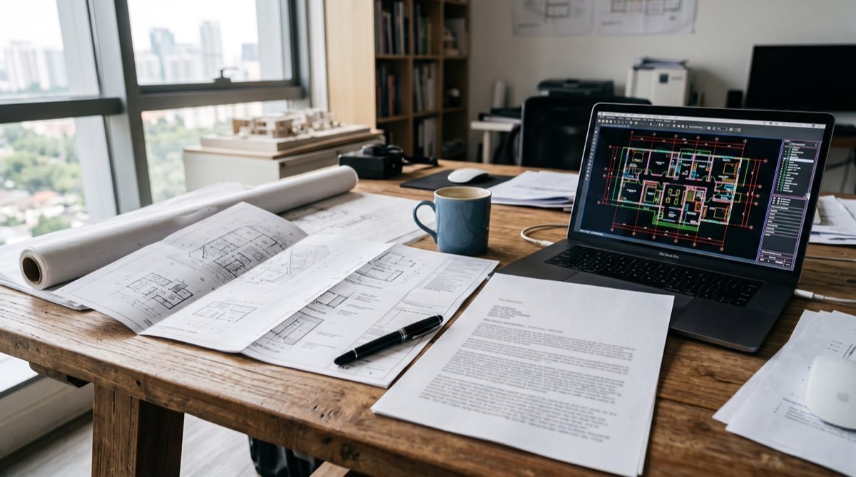 Paperwork and quotations for a funded building project