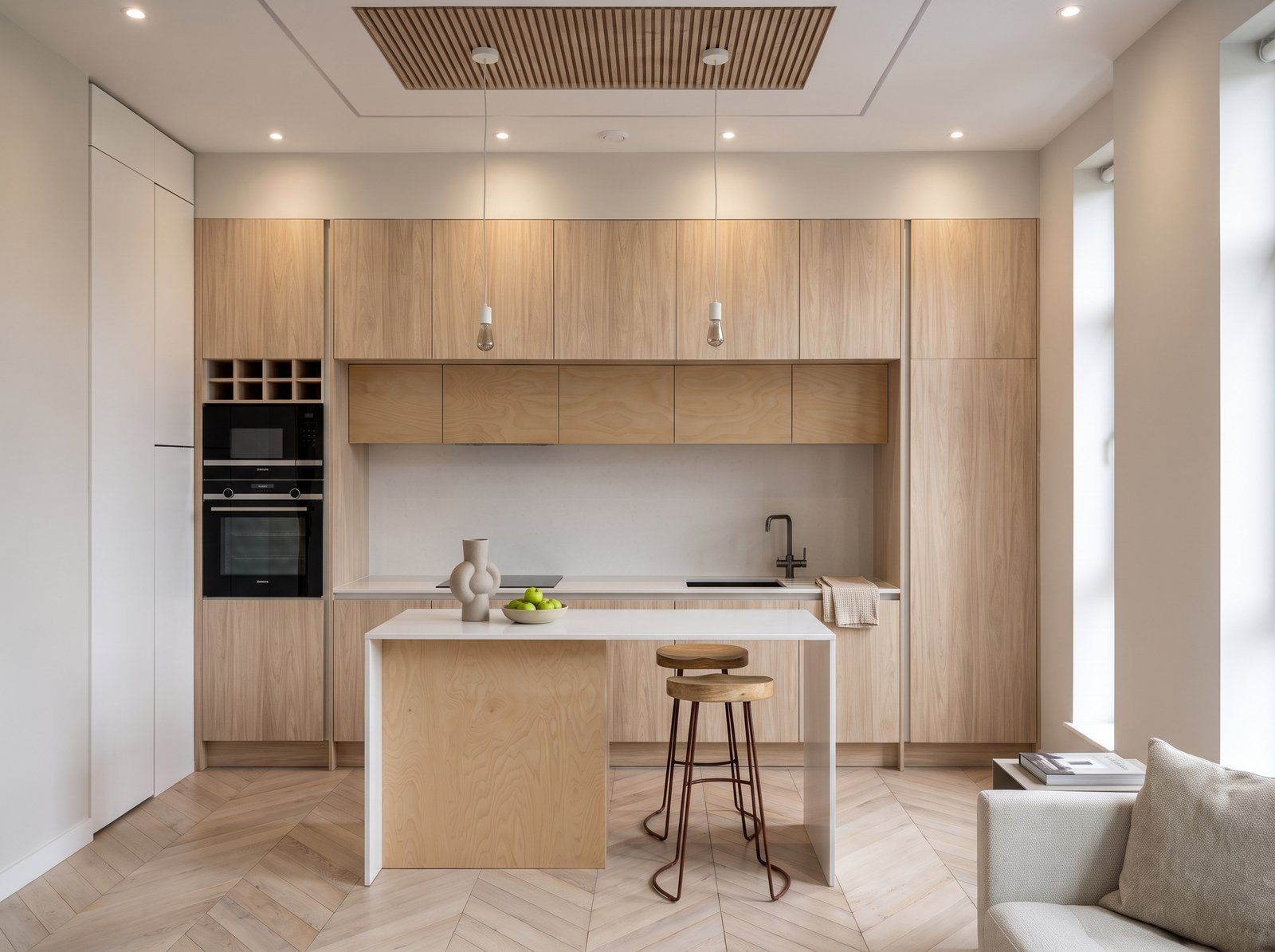 Refurbishment example with completed room finishes