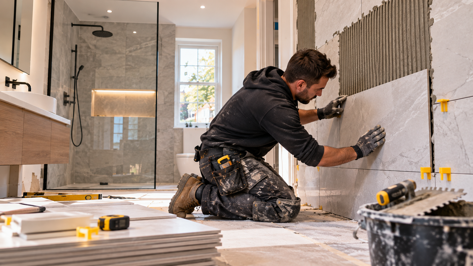 Large-Format Tiles or Standard Tiles? What to Consider Before Tiling a Bathroom