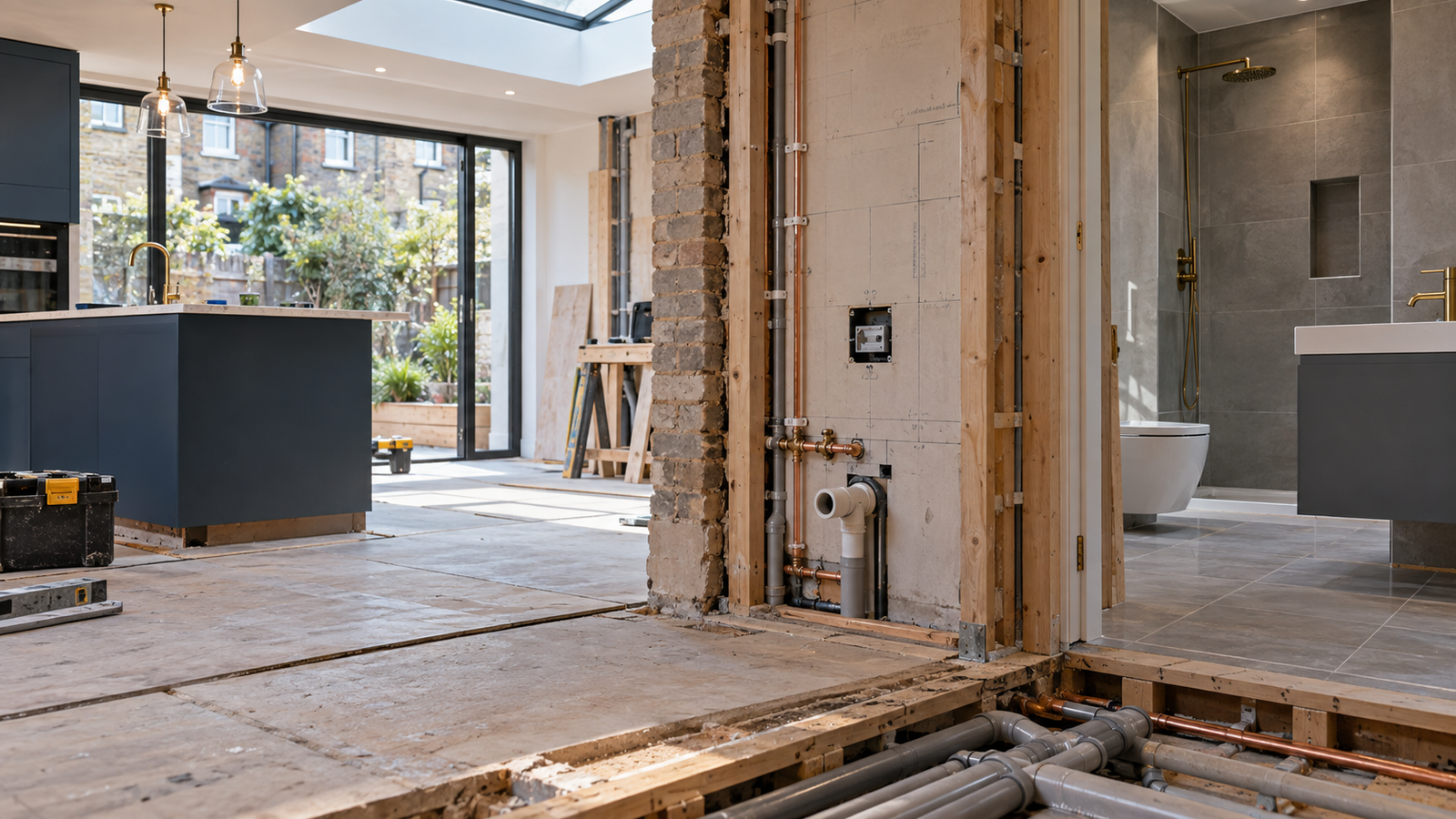 10 Things to Consider Before Moving a Kitchen or Bathroom in a London Property